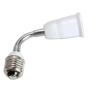 

ZLinKJ 1 Pc 18cm Length Extend Flexible E27 to E27 LED light Bulb lamp Holder Converters Adapter Socket Base Type Extension