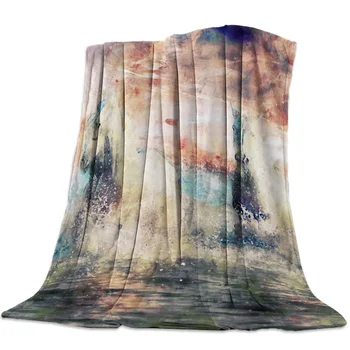 

Horse Watercolor Fantasy Throw Blanket Bedspread Soft Fleece Blanket Air/Sofa/Bedding Winter Bedsheet