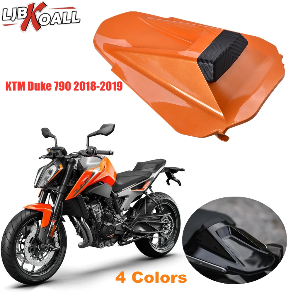 Крышка капота для заднего сиденья мотоцикла, деталь обтекателя Для KTM Duke 790, карбоновое черное оранжевое сиденье DUKE790