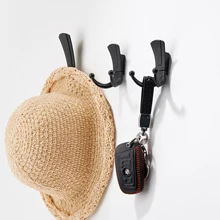 

SARIHOSY Storage Hooks Coat Hook for Kitchen Entryway Mudroom 3 Pcs Large 3 Pcs Small Set Matte Black Stainless Wall Hooks