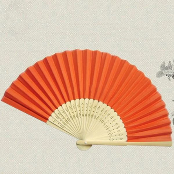 

Summer Mini Fan Chinese Bamboo Folding Paper Patternless Hand Fan Home Decor MF