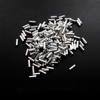 

30pcs Black Round Copper Fishing Tube Fishing Wire Pipe Crimp Sleeves Connector Fishing Line Accessories Tool