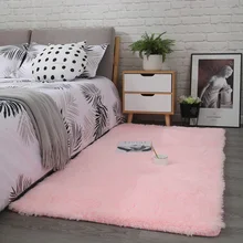Скандинавские простые комнаты журнальный столик для гостиной ковер спальня полный прекрасный красный с розовым плюшем кровать коврики
