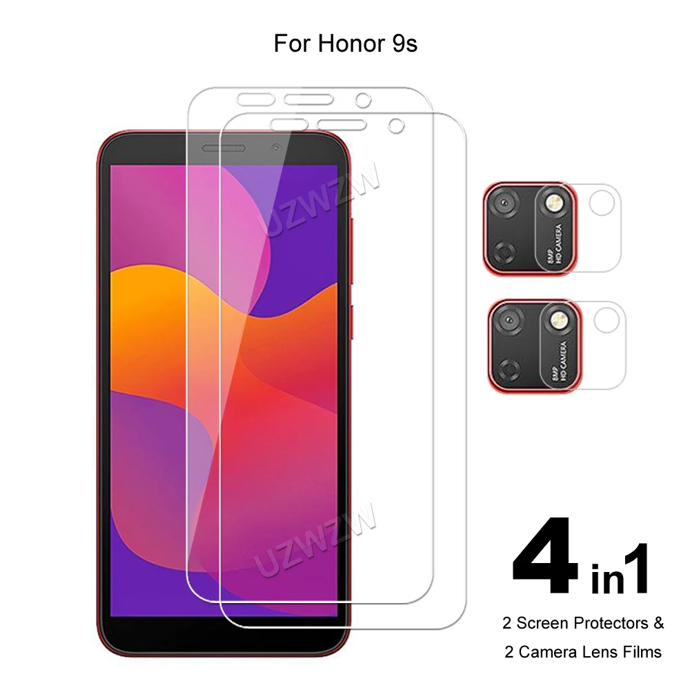

For Honor 9S Camera Lens Film & Tempered Glass Screen Protectors Protective Guard HD Clear