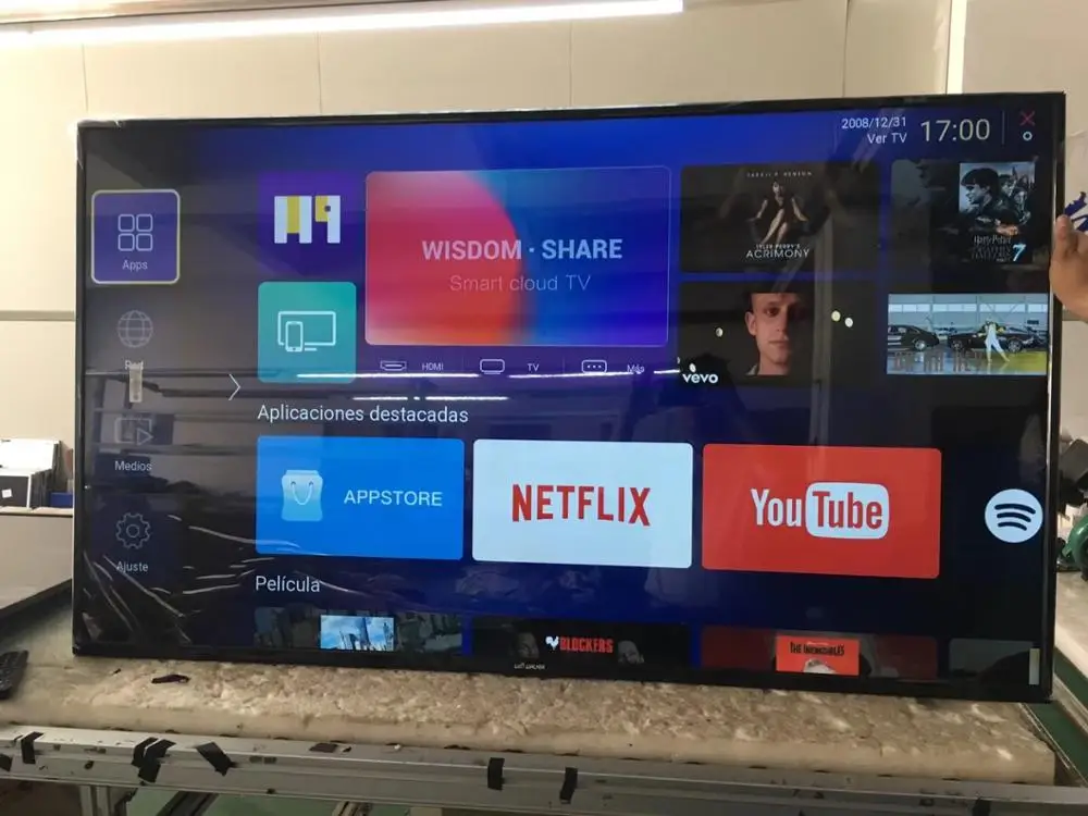 WIFI HDM LAN, 40 45 50 55 60 인치 풀 HD 스마트 led lcd TV 텔레비전