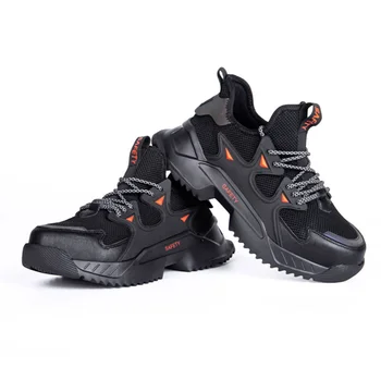 

Hot Drop Shipping Men's Steel Toe Anti Smashing Safety Protective Shoes Men Puncture Proof Work Shoes
