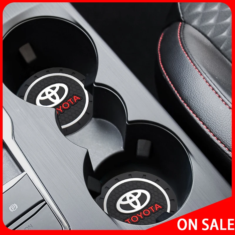 Portavasos de silicona para coche, soporte antideslizante para botella de agua, para Toyota Highlander Alphard Aygo Vellfire 86 YARiS COROLLA, 1 Uds.