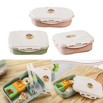 

Food Grade PP Lunch Box Practical Bento Box Food Container Crisper Leakproof Food Storage Sealed Box Heated Container lancheira