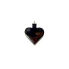 Natural Stone Sculpture Heart Love Hollow Out Hematite Necklace Charms Pendant Bracelets Bangles Jewelry DIY Making for Women 4