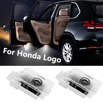 

2 pcs Car Door Welcome Light For Honda Civic Insight Emblem Logo Shadow Ghost Light LED Laser Projector Warning Lamp Car Styling