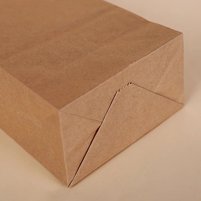50/100 шт крафт-бумажный мешок упаковка подарочные пакеты печенье конфеты еда Печенье Хлеб видно закуски для выпечки на вынос сумки