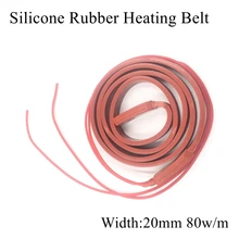 20 мм, 12 В, 24 В, 36 В, 110 В, 220 В, Силиконовый нагревательный кабель, силиконовая резина, теплоизоляционная лента, проволочный коврик, пластина, круглая устойчивая изоляция