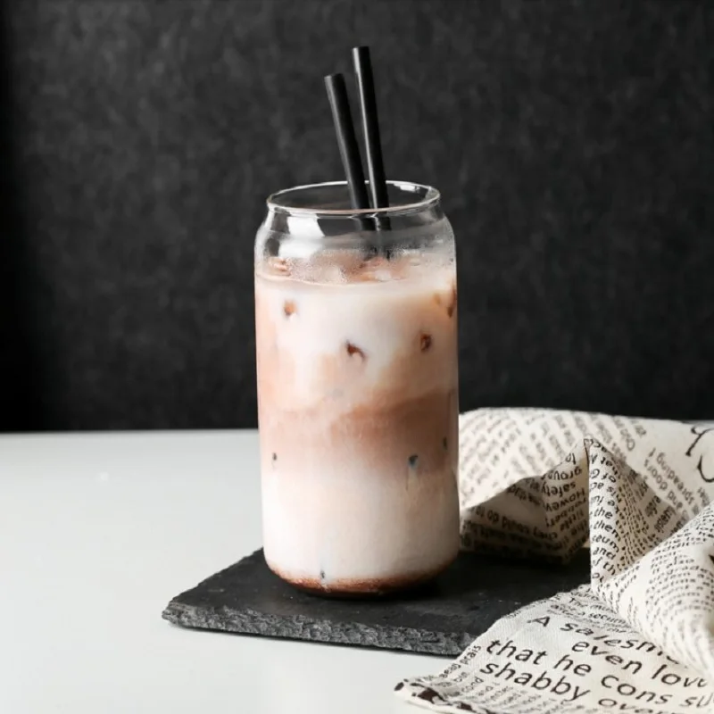 Креативные банки-коки, стеклянные летние соки, молоко, пивные чашки, набор стеклянных стаканчиков для напитков, стеклянные стаканчики, стаканчики для сока, бутылки для воды