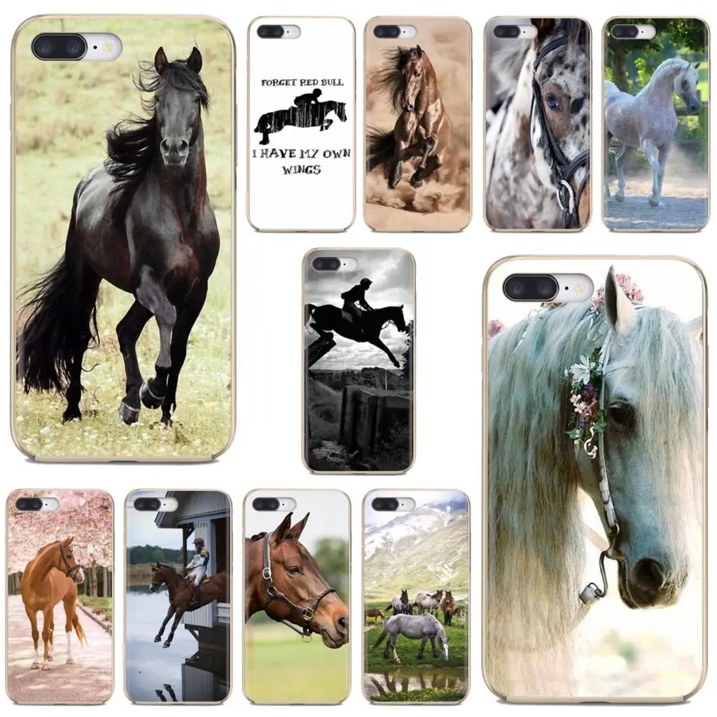 Силиконовый чехол для iPhone iPod Touch 11 12 Pro 4 4S 5 5S SE 5C 6 6S 7 8 X XR XS Plus Max 2020 Dappled Horse |