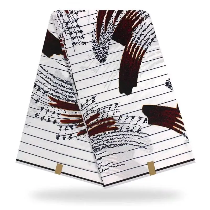 

Real African Style Wax Block Prints Fabric Veritable High Quality Ankara Wax Fabric 100%Cotton For Nigerian Party Dress