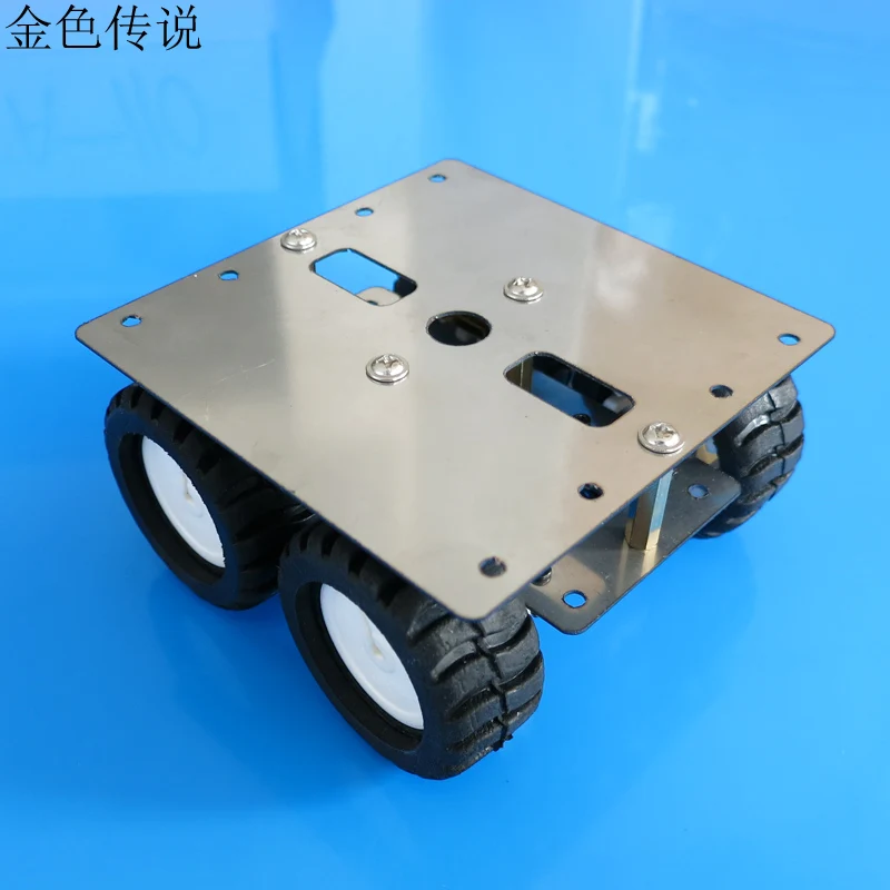 

Stainless steel N20 smart car chassis N20 geared motor robot model metal frame miniature