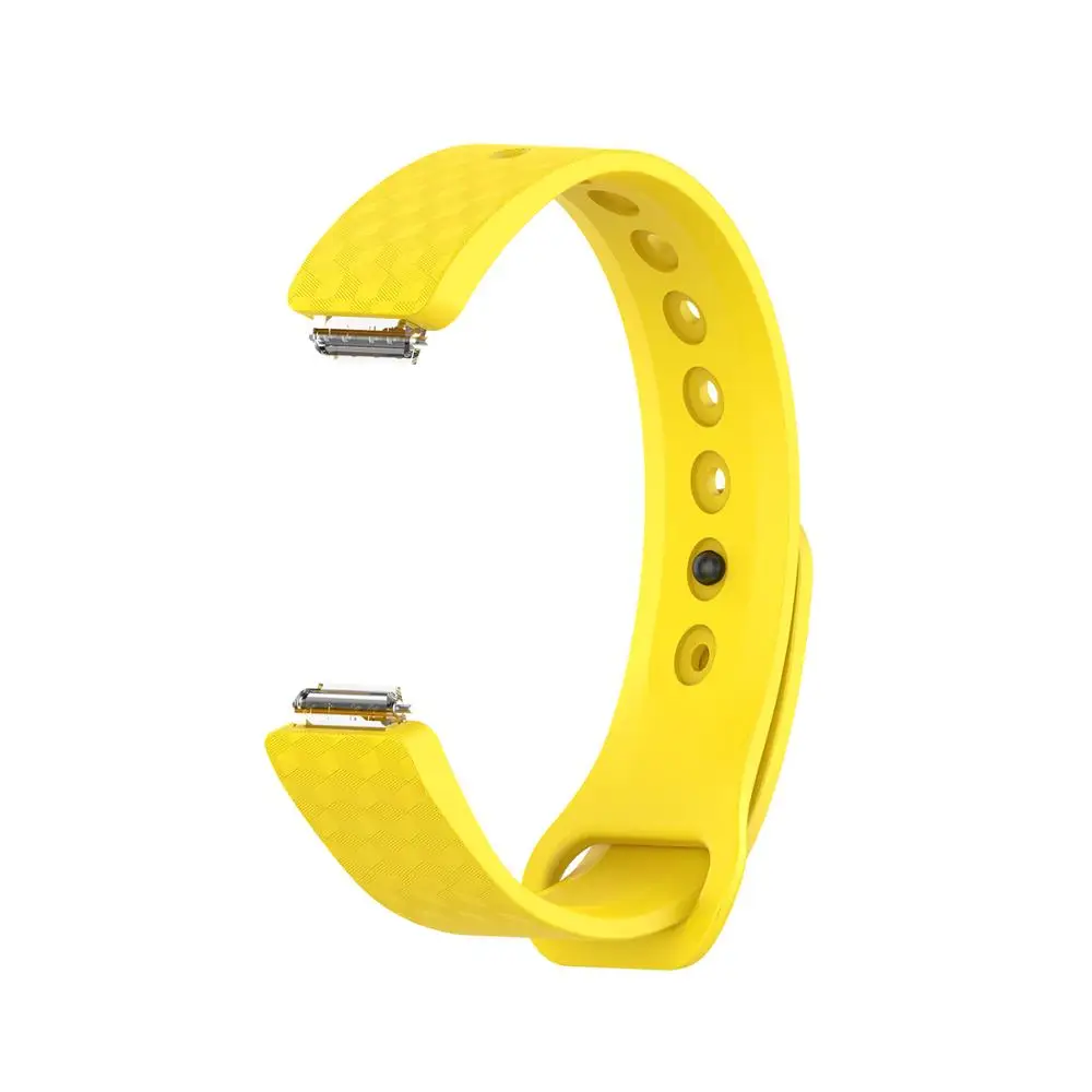 3D Силиконовый ремешок для Fitbit Inspire/Inspire HR трекер активности/ace2 Замена для умных часов ремешок для часов - Цвет: Цвет: желтый