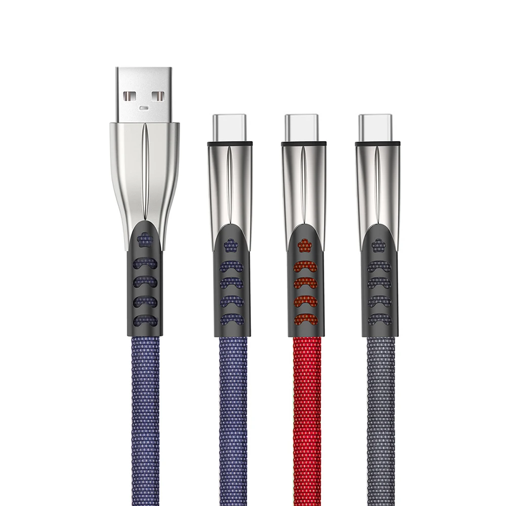 

1M Denim Braided Micro USB/Type-c Fast Quick Charger Data Cable Cord Wire Charging Charge Charger
