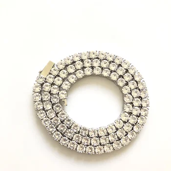 

3mm 4mm 5mm 6mm Pave AAA CZ Men Tennis Chain Necklace