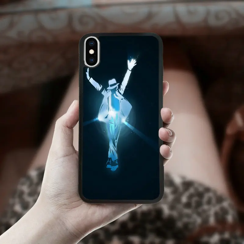 

Cases For iphone XS Max PC TPU Hard Plastic Back Mobile Phone Bag 6.5 inches Back Cover Soft Shell Michael Jackson Singer