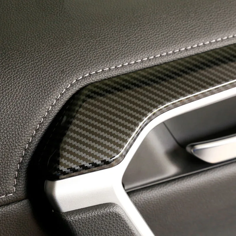 ABS Carbon Fiber Interior Door handle cover For Toyota RAV4 RAV-4 XA50 Accessories