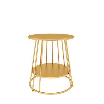

Wrought Iron Leisure Coffee Table Nordic Simple Modern Living Room Parlor Side Table Mini Balcony Corner Table Minimalist