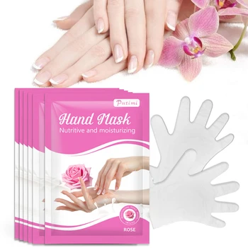 

PUTIMI Moisturizing Hand Masks Spa Gloves Nutritive Whitening Hand Mask Rose Essence Spa Hand Masks Peeling Dead Skin Care