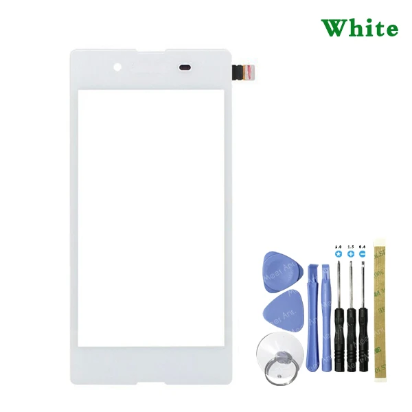 Высококачественный 4," для Sony Xperia E3 D2203 D2206 сенсорный экран дигитайзер Переднее стекло объектив сенсорная панель - Цвет: white With Tool
