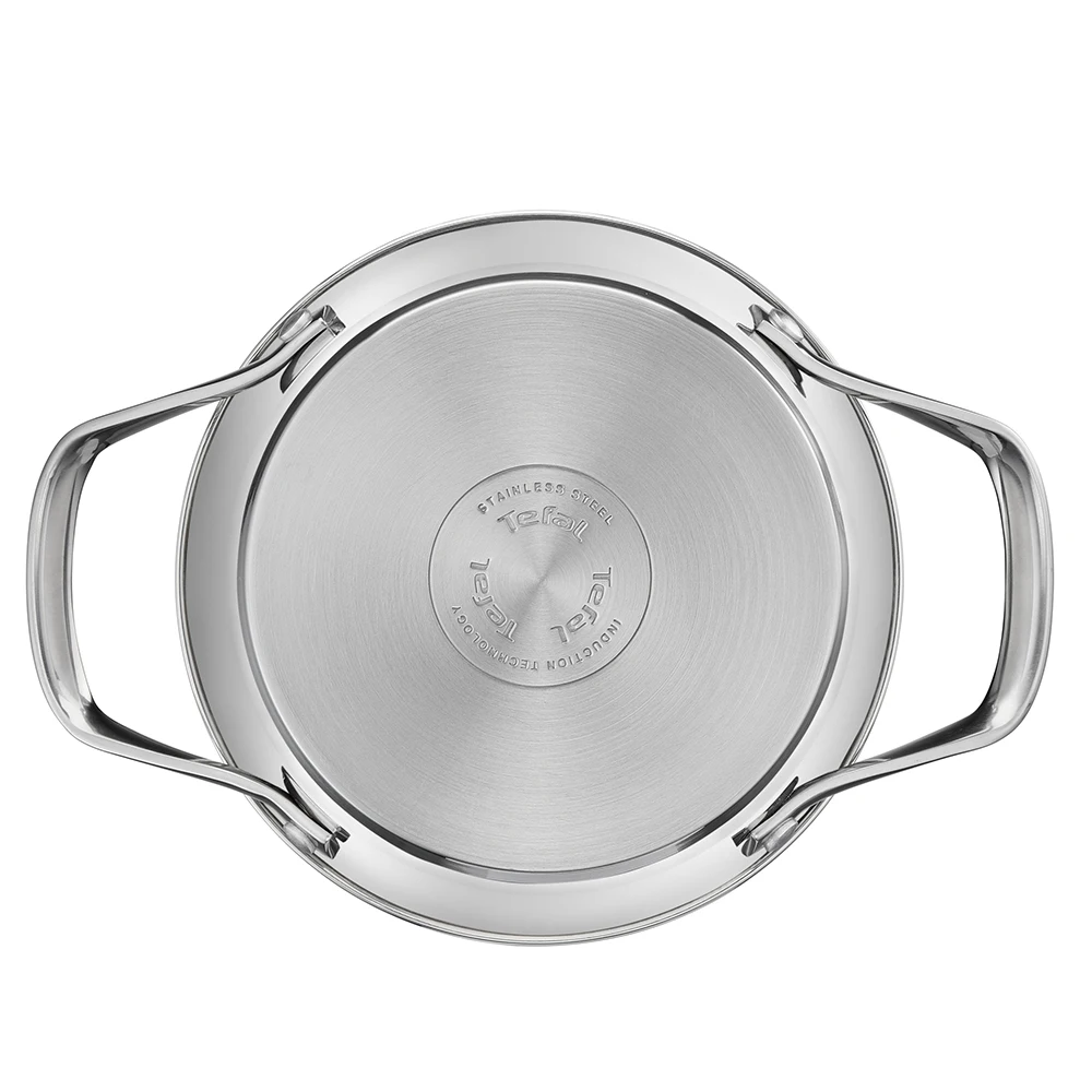Набор Tefal Simpleo, 6 предметов, ковш 16 см(1,5 л), кастрюли 20/24 см(2,7 л/4,8 л) с крышками, сковорода 28 см B815S614