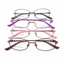 Модные высококачественные брендовые новые очки с очень легкой рамой полуоправы оптическая металлическая оправа для очков для дам