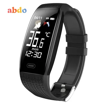 

2020 Smart Watch T5 Body Temperature Waterproof Fitness Watch Message Call Reminder Sport Mode Smartwatch Sport Men Women Hot
