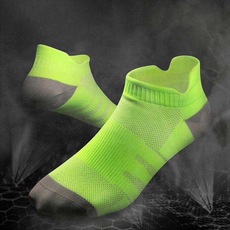 H профессиональные короткие носки быстросохнущие Нескользящие эластичные чулочно-носочные изделия на открытом воздухе марафонская обувь для бега для женщин и мужчин