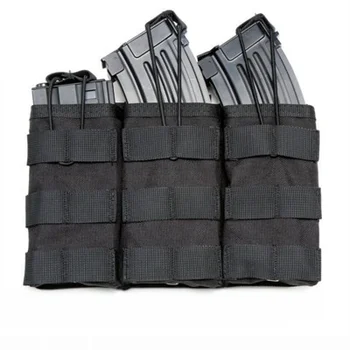

Nylon Triple Magazine Pouch Tactical M4 Military Pouch Molle Paintball Airsoft Magazine Pouch Outdoor Waist Bag Tool Pouch
