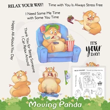 Hamster Clear Stamps And Metal Cutting Dies For Diy Dies Scrapbooking Paper Card Making Embossing Decoration Craft Dies