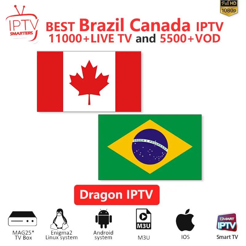 

Brazil IPTV M3U IPTV 10000+Live channels for m3u mag box smart tv Canada iptv M3U code sports Puzzle entertainment channel