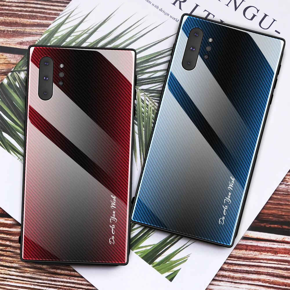 

Tempered Glass Phone Case For Samsung Note 10 S20 Plus Ultra 9 8 Case Glass Cover For Galaxy A51 A50 A71 A70 S9 S10 S8 Plus S10E