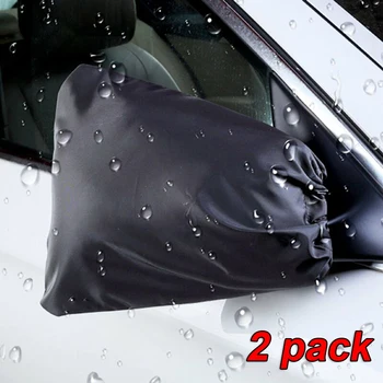 

2pcs Car Rearview Mirror Covers Waterproof Ice Shield Winter Protective Housing Automotive Exterior Accessories
