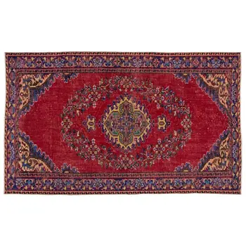 

Handmade Natural Vintage Turkish Area Rug 162x262 Cm-5'4''X8'7''