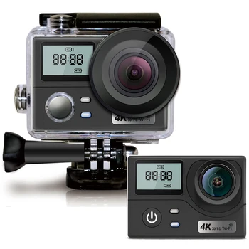 

Wifi Action Camera 4K Ultra HD Dual Screen 16MP Sport Camera Go Waterproof Pro 170D Sports Cam Helmet Video Recording Camera