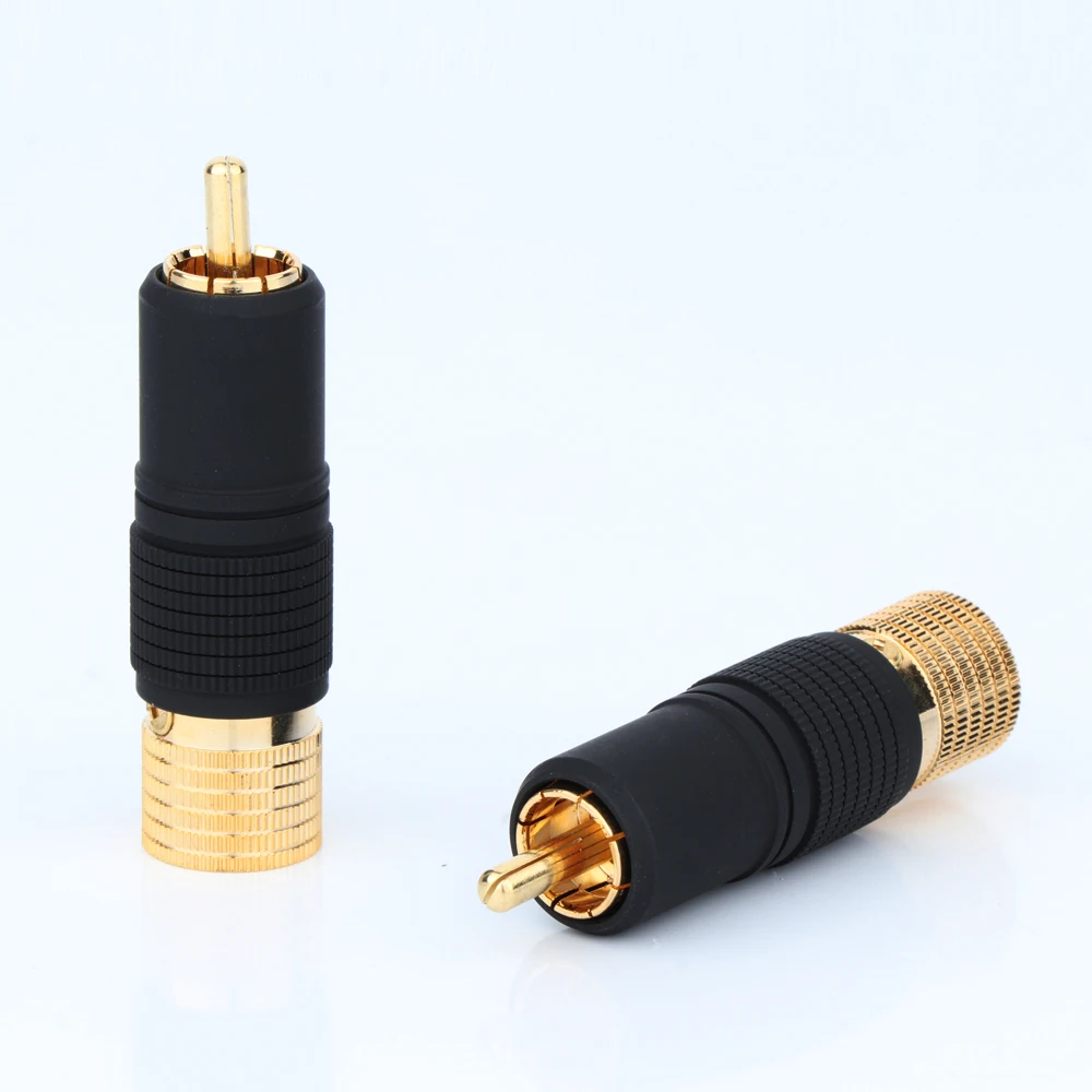 R1747 Nakamichi 24K Gold Plated Screw Locking RCA Plug Audio Cable