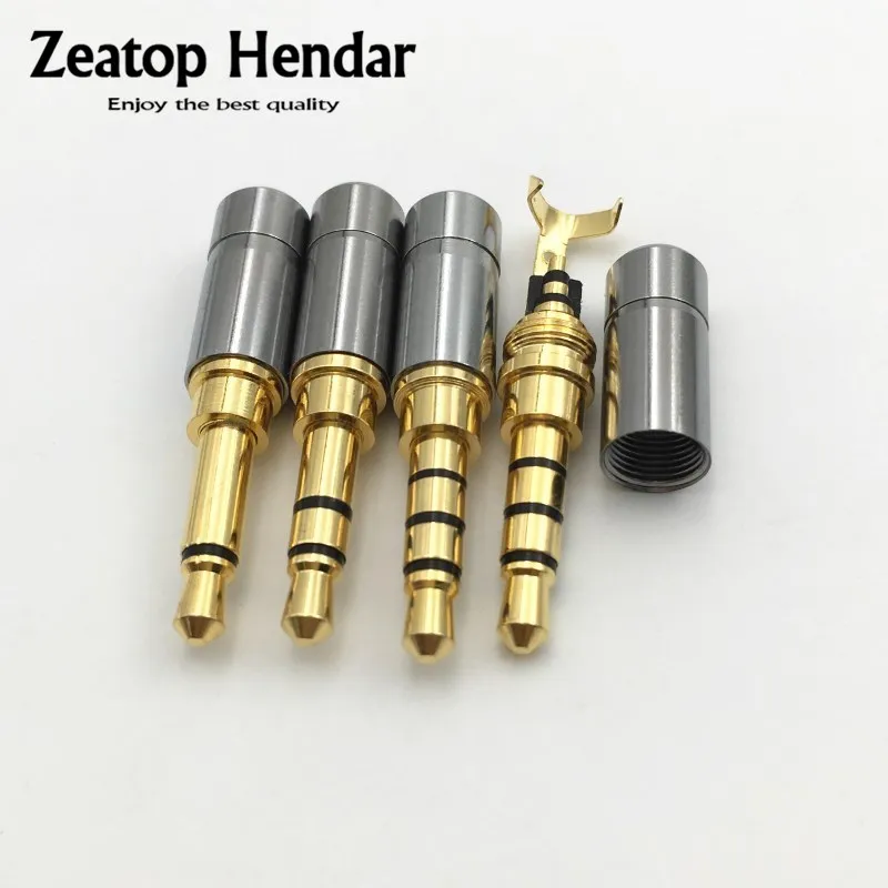 2 Pcs 2.5mm 4 Pole Female Audio Connector Soldering DIY Adapter Connector  UA 