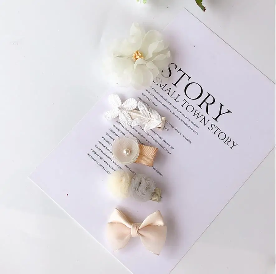 Новые детские милые заколки для волос с цветочным рисунком из мультфильмов