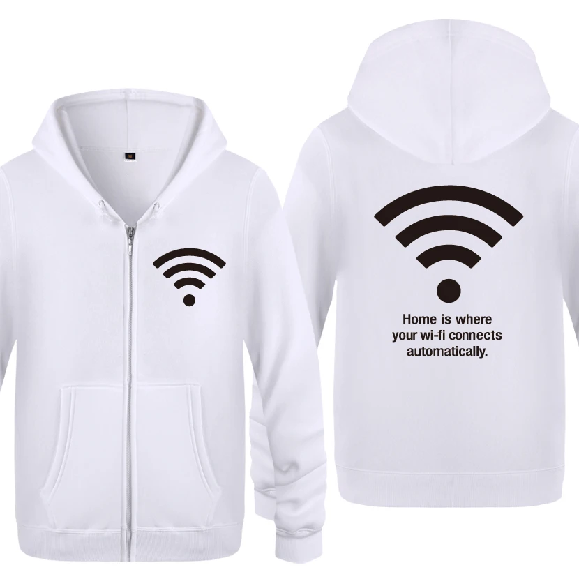 Беспроводной Wi-Fi персональный Новинка толстовки мужские мужские флисовые кардиганы на молнии толстовки с капюшоном