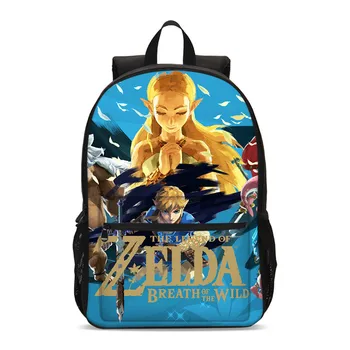 

Kids Cartoon Student School Shoulder Bag The Legend Of Zelda Cosplay Backpack For Teenager Girls Bookbag Laptop Travel Bags Gift
