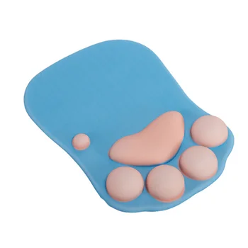 

Cat Paw Desk Decor Soft Office Mouse Pad Cartoon Wrist Support Comfortable Personality Silicone