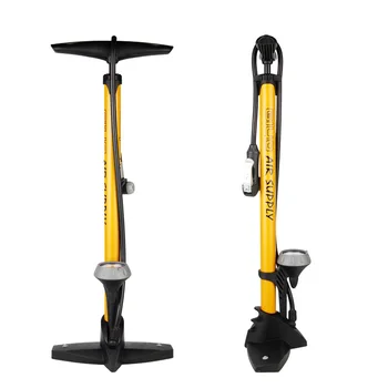 

GIYO Bike Pump High Pressure Inflator Floor-standing Mtb Bicycle Pump 160PSI Cycling Air Hand Pump Tire (A/V) (F/V) GF-55P