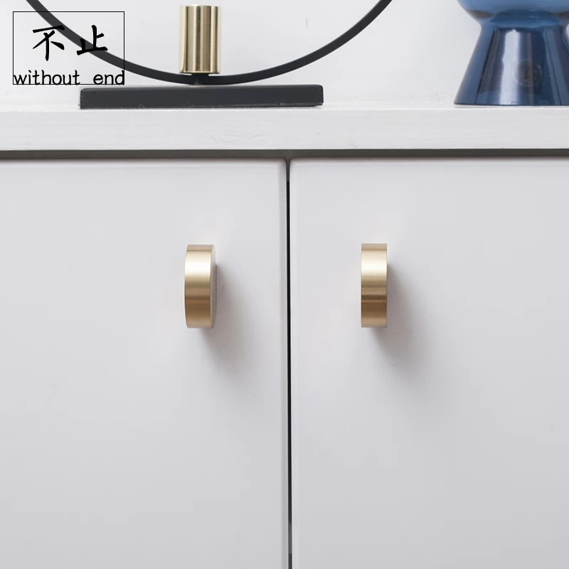 

Nordic Minimalist Original Design Brass Handle Wardrobe Cabinet Drawer Small Knob of Pure Copper