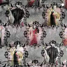 50X100 см принт ведьмы серый хлопок ткань для девочек одежда постельных принадлежностей домашний текстиль наволочки DIY-BK694