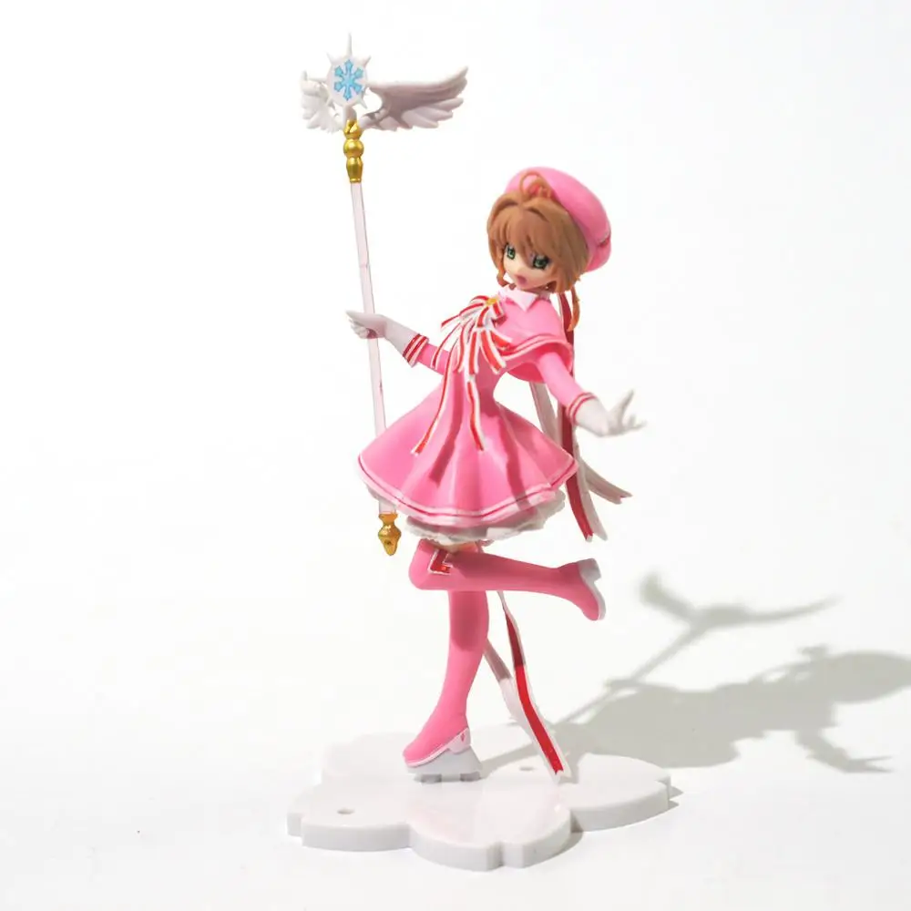 Аниме розовая карточка Captor SAKURA экшн-Фигурки Игрушки для девочек ПВХ фигурка модель автомобиля украшения торта игрушки подарок