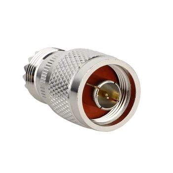 

Alloy Steel Adapter Connector N Male Plug to UHF Female SO239 Jack Straight RF Coaxial